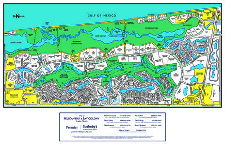 7401  Map of PELICAN BAY & BAY COLONY Naples, Florida