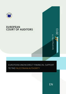 ISSN[removed]EUROPEAN UNION DIRECT FINANCIAL SUPPORT TO THE PALESTINIAN AUTHORITY  EN
