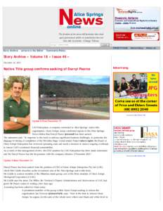 Issue 46 – Alice Springs News