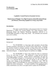 LC Paper No. CB[removed])  For discussion on 23 February[removed]Legislative Council Panel on Economic Services