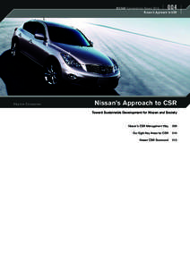 Sustainability ReportNissan’s Approach to CSR
