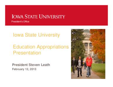 Microsoft PowerPoint - FY14 ISU Ed Approps Subcommittee[removed]pptx [Read-Only]