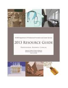 NCNM Department of Professional Formation and Career Services[removed]Resource Guide Section 1: General Information 4