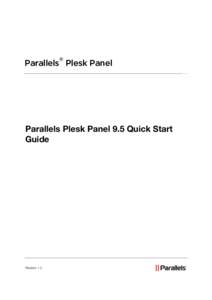 Parallels Plesk Panel 9.5 Quick Start Guide