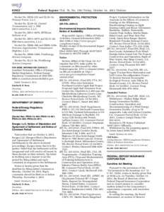 [removed]Federal Register / Vol. 76, No[removed]Friday, October 14, [removed]Notices Docket No. ER10–253 and EL10–14, Primary Power, L.L.C.