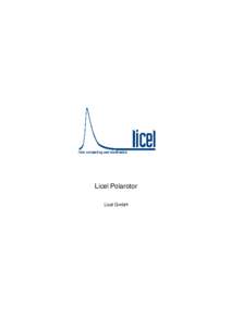 Licel Polarotor Licel GmbH Contents 1 Introduction