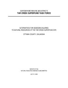 96th United States Congress / Superfund / Tar Creek Superfund site / Environment / Tri-State district / Hazardous waste / United States Environmental Protection Agency / Mining