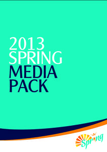2013 SPRING MEDIA PACK  Contents