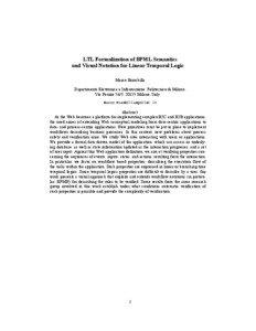 OSI protocols / Science / Logic in computer science / Linear temporal logic / Process management / Business Process Model and Notation / Logic / Workflow / XML / Temporal logic / Computing / Workflow technology