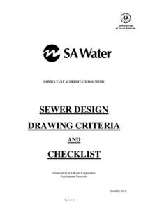 CONSULTANT ACCREDITATION SCHEME  SEWER DESIGN DRAWING CRITERIA AND