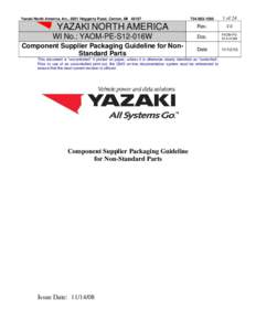 Microsoft Word - YAOM-PE-S12-016W Component Supplier Pkg Guideline for Non-Standard Parts ver 2.0.doc