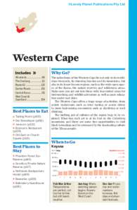 ©Lonely Planet Publications Pty Ltd  Western Cape Why Go? Winelands ....................... 96 The Overberg .................111
