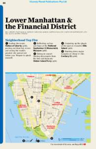 ©Lonely Planet Publications Pty Ltd  60 Lower Manhattan & the Financial District