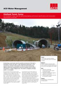 ACO Water Management Hindhead Tunnel, Surrey