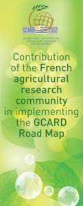 Contribution of the French agricultural research community in implementing