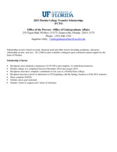 Microsoft Word - Florida Transfer Scholarships Application 2015
