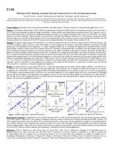 Spectroscopy / Nuclear magnetic resonance / Fast Fourier transform / Two-dimensional nuclear magnetic resonance spectroscopy / Sparse matrix / Science / Digital signal processing / Mathematical analysis / Scientific method