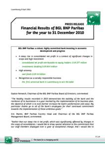Microsoft Word[removed]Résultats 2010 BGL BNP Paribas EN.doc