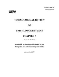 TOXICOLOGICAL REVIEW OF TRICHLOROETHYLENE