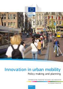 Environment / Eltis / Road transport / European Union / Smart city / Public transport / Interreg / Energy policy of the European Union / Sustainable city / Transport / Urban studies and planning / Sustainable transport