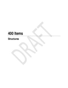 400 Items Structures 400  Item 400