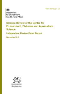 Science Review of the Centre for Environment, Fisheries and Aquaculture Science