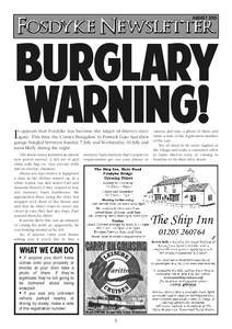 AUGUST[removed]burglary warning!  I