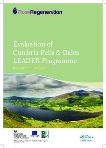 RoseRegeneration  Evaluation of Cumbria Fells & Dales LEADER Programme Executive summary