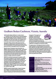 School students planting trees, Nurkurak Creek, Goulburn Broken Catchment Goulburn Broken Catchment, Victoria, Australia  T