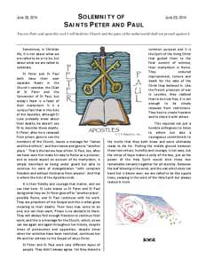 Anglican saints / Christian mystics / Followers of Jesus / Apostle Peter / Saint Peter / Acts of the Apostles / Apostle / Feast of Saints Peter and Paul / John the Evangelist / Christianity / New Testament / Book of Acts