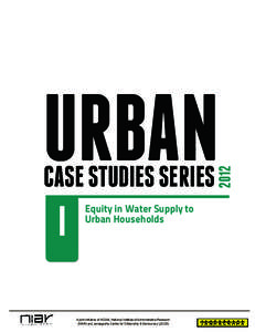 CASE STUDIES SERIES  I Equity in Water Supply to Urban Households