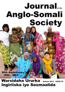 Journal Anglo-Somali Society of the  50th Anniversary