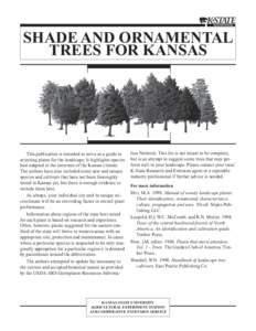 MF2688 Shade and Ornamental Trees for Kansas