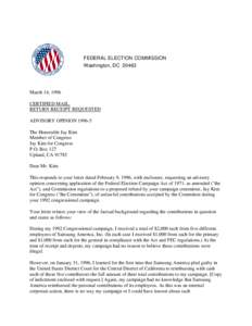 FEDERAL ELECTION COMMISSION