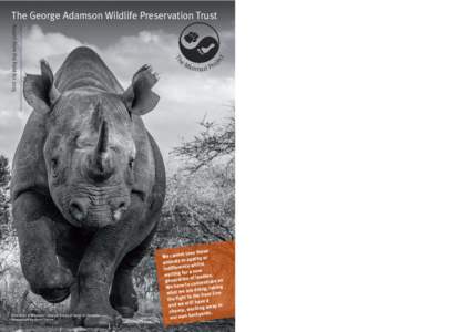 Fauna of Africa / Subdivisions of Tanzania / Rhinoceroses / Africa / EDGE species / Mkomazi National Park / Tony Fitzjohn / Tanzania National Parks Authority / Ol Pejeta Conservancy / Black rhinoceros / Kenya Wildlife Service / Save the Rhino