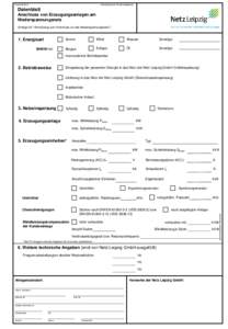 StandUnterliegt keinem Änderungsdienst! Datenblatt Anschluss von Erzeugungsanlagen am