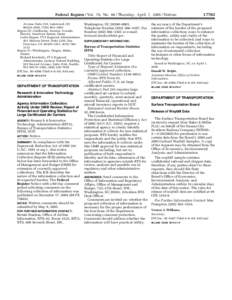 Federal Register / Vol. 70, No[removed]Thursday, April 7, [removed]Notices Avenue Suite 310, Lakewood, CO 80228–2583, ([removed]–3300 Region IX—California, Arizona, Nevada, Hawaii, American Samoa, Guam Leslie Rogers, FT