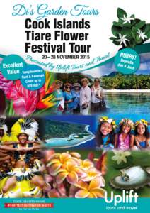 1252 Uplift Travel Cooks Tiare Flower Festival Tour A4 Flyer v3.indd