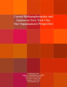 Crystal Methamphetamine and Latinos in New York City: One Organization’s Perspective A Publication of the