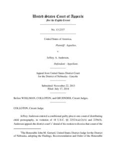 United States Court of Appeals For the Eighth Circuit ___________________________ No[removed]___________________________ United States of America,