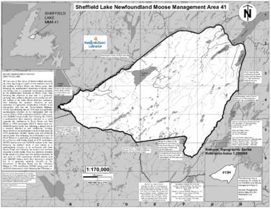 N  Sheffield Lake Newfoundland Moose Management Area 41 1