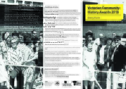 Victorian Community History Awards / Victoria / Melbourne / Australia / Oceania / 2nd millennium