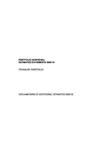 Appropriation bill / Politics / Australian Taxation Office / New Zealand Treasury / Treasury Portfolio / Government of Australia / Parliament of Singapore / Government / Westminster system / 109th United States Congress