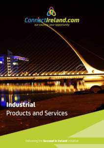 Industrial Products and Services Delivering the Succeed in Ireland initiative  The leading