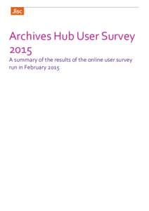  	
    	
     Archives	
  Hub	
  User	
  Survey	
  