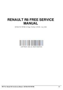 Transport / Private transport / Automotive industry / Touring cars / Sedans / CAC 40 / Renault / R8