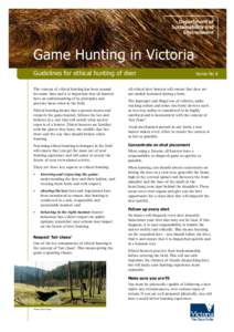 Microsoft Word - Ethical deer hunting.doc