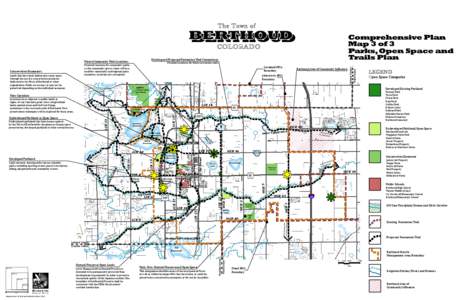 BERTHOUD Potential locations for future recreation trails. Potential locations for community parks. As the community grows, there will be a need for community and regional parks