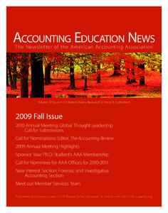 ACCOUNTING EDUCATION NEWS 5IF/FXTMFUUFSPGUIF