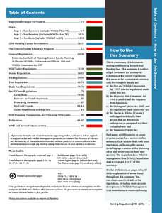 2014 Ontario Hunting Regulations Summary - general information